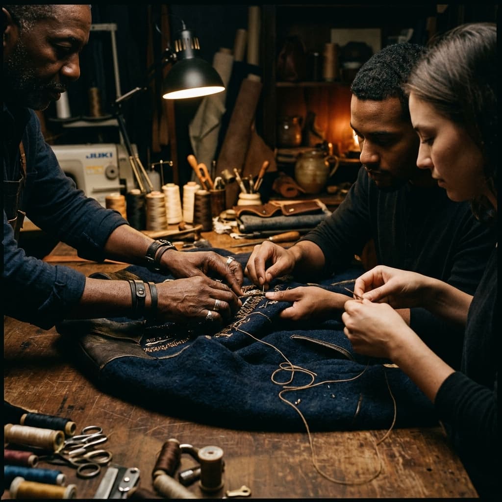 Hands working together